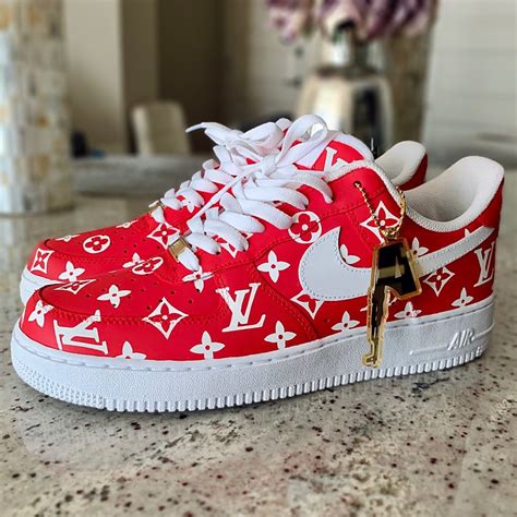 nike air force supreme lv|air forces with supreme laces.